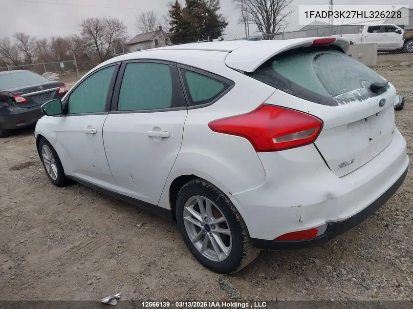 2017 FORD FOCUS VIN 1FADP3K27HL326228 — фото 3