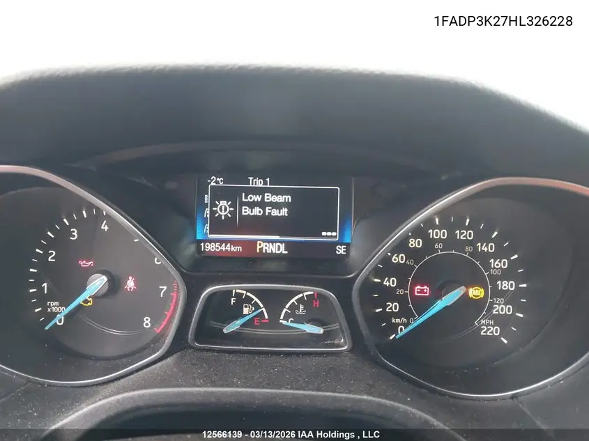 2017 FORD FOCUS VIN 1FADP3K27HL326228 — фото 7