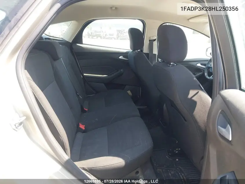 2017 FORD FOCUS VIN 1FADP3K28HL250356 — фото 8