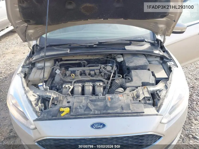 2017 FORD FOCUS VIN 1FADP3K21HL293100 — фото 10