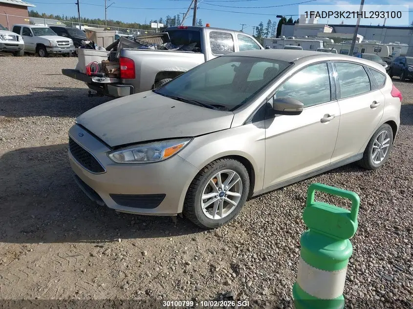 2017 FORD FOCUS VIN 1FADP3K21HL293100 — фото 2