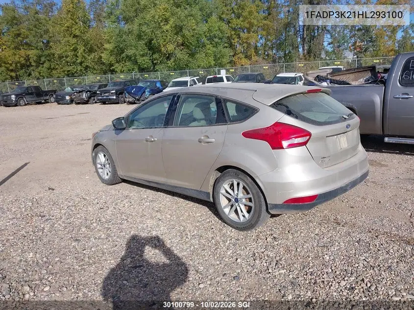 2017 FORD FOCUS VIN 1FADP3K21HL293100 — фото 3