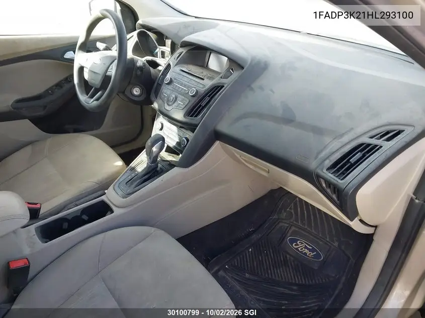 2017 FORD FOCUS VIN 1FADP3K21HL293100 — фото 5