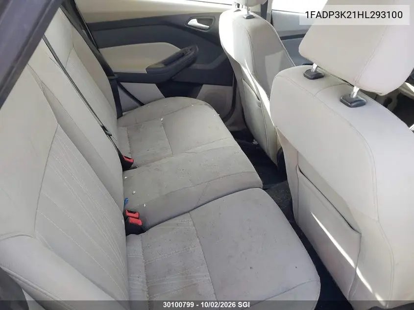 2017 FORD FOCUS VIN 1FADP3K21HL293100 — фото 8