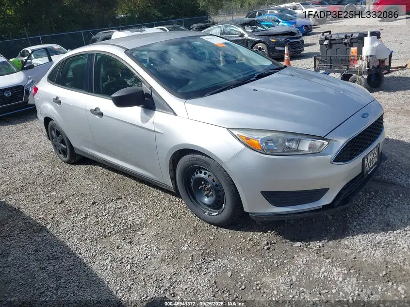 FORD FOCUS 2017, VIN 1FADP3E25HL332086