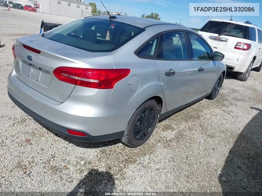 2017 FORD FOCUS VIN 1FADP3E25HL332086 — фото 4
