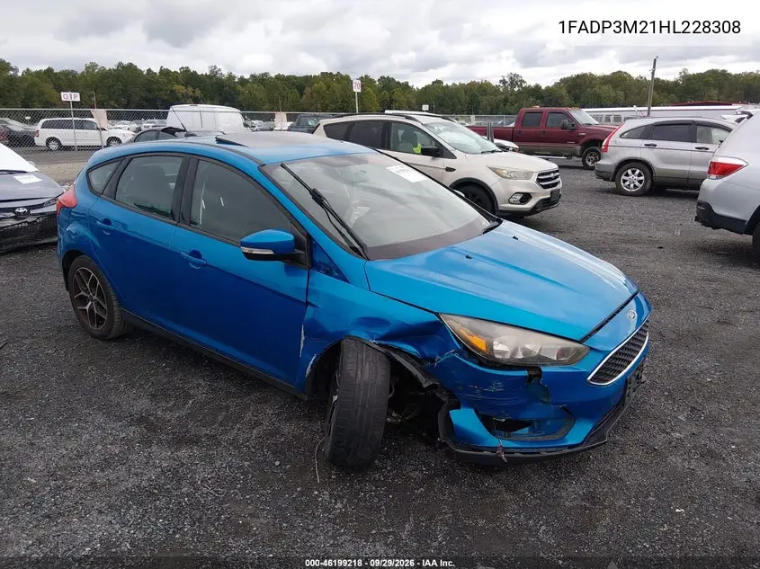 FORD FOCUS 2017, VIN 1FADP3M21HL228308