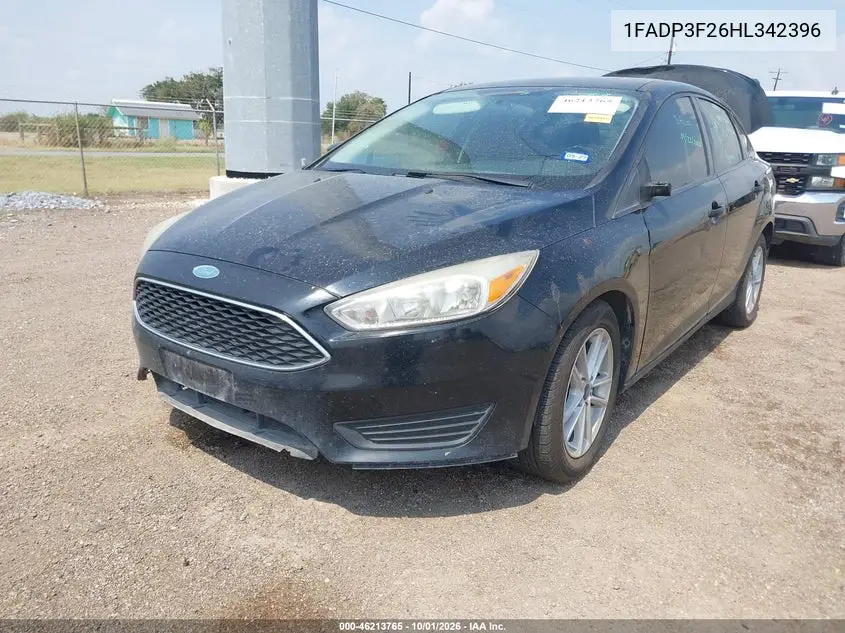 2017 FORD FOCUS VIN 1FADP3F26HL342396 — фото 2