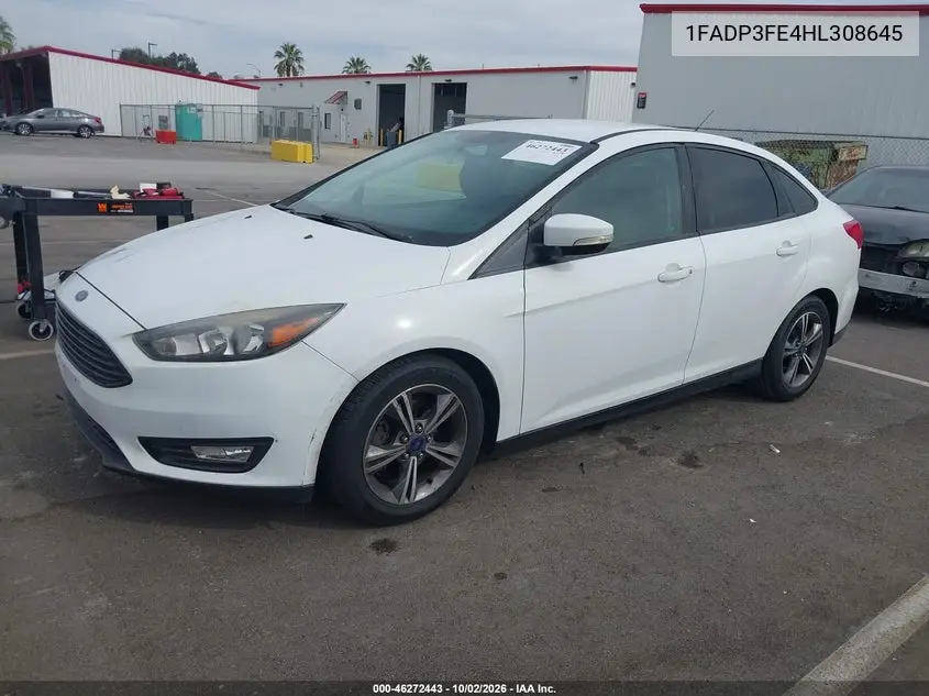 2017 FORD FOCUS VIN 1FADP3FE4HL308645 — фото 2