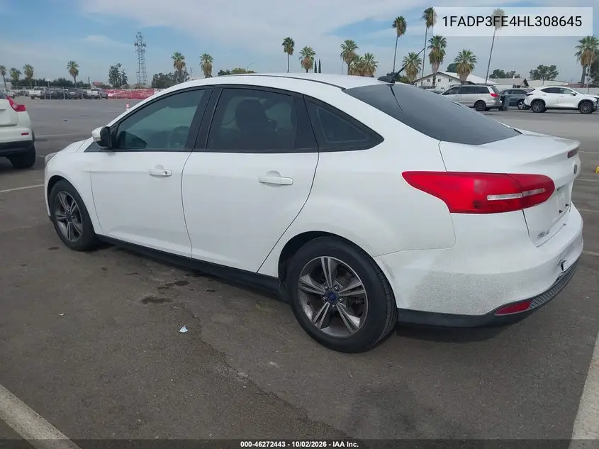 2017 FORD FOCUS VIN 1FADP3FE4HL308645 — фото 3