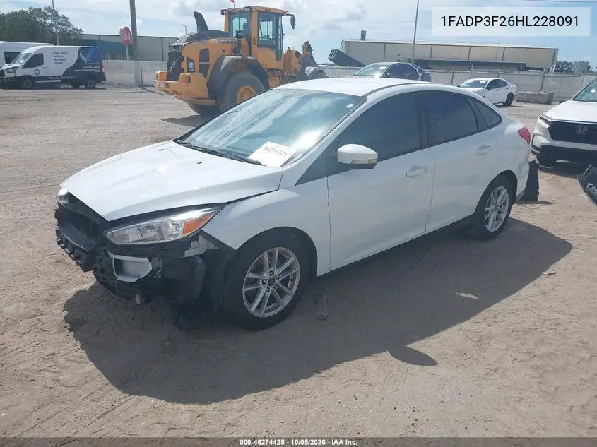 2017 FORD FOCUS VIN 1FADP3F26HL228091 — фото 2