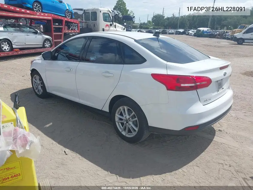 2017 FORD FOCUS VIN 1FADP3F26HL228091 — фото 3