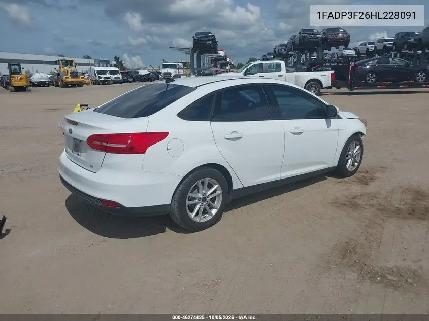 2017 FORD FOCUS VIN 1FADP3F26HL228091 — фото 4