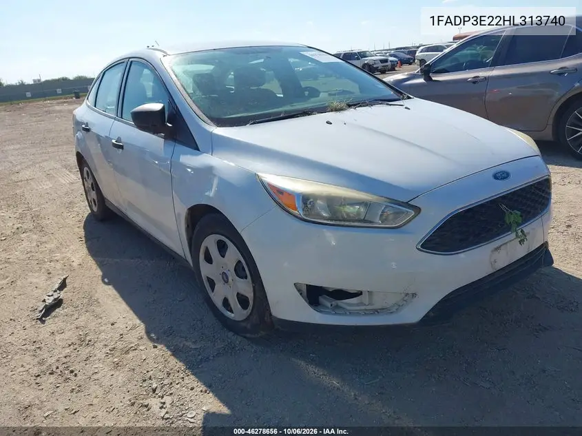 FORD FOCUS 2017, VIN 1FADP3E22HL313740