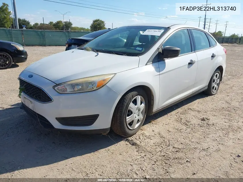 2017 FORD FOCUS VIN 1FADP3E22HL313740 — фото 2