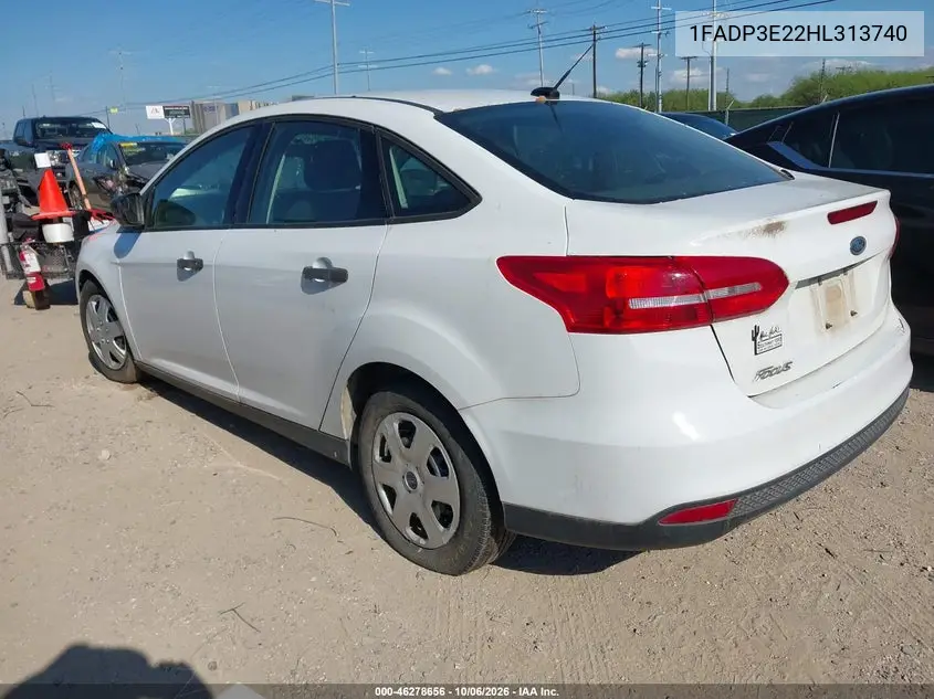 2017 FORD FOCUS VIN 1FADP3E22HL313740 — фото 3