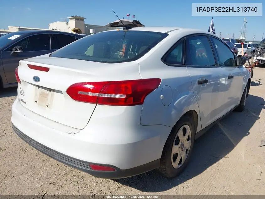 2017 FORD FOCUS VIN 1FADP3E22HL313740 — фото 4