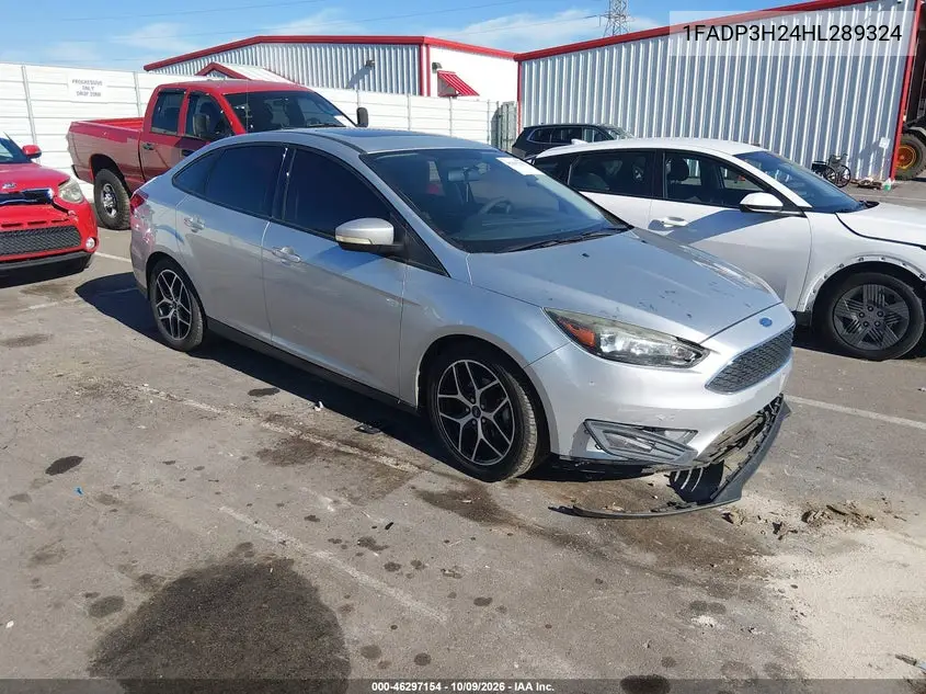 FORD FOCUS 2017, VIN 1FADP3H24HL289324