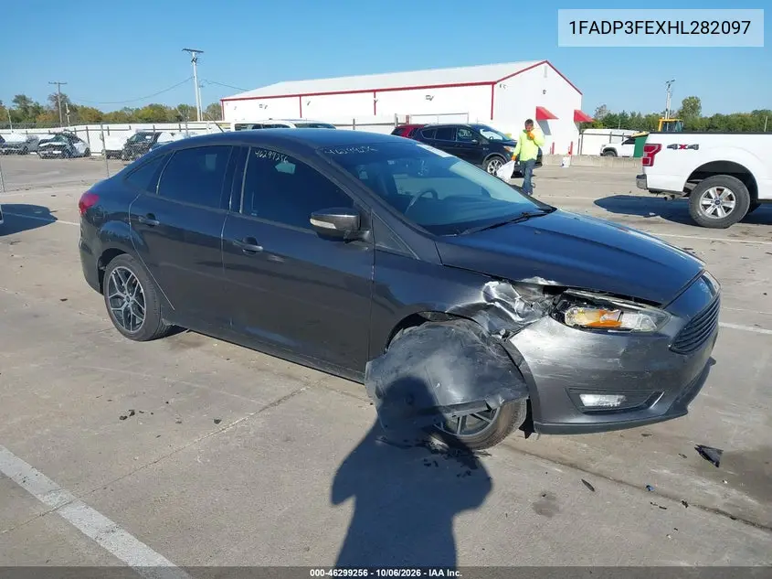 FORD FOCUS 2017, VIN 1FADP3FEXHL282097