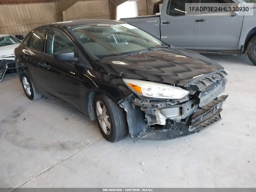 FORD FOCUS 2017, VIN 1FADP3E24HL330930