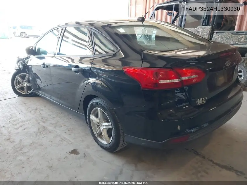 2017 FORD FOCUS VIN 1FADP3E24HL330930 — фото 3