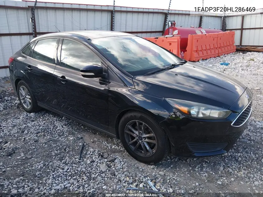 FORD FOCUS 2017, VIN 1FADP3F20HL286469