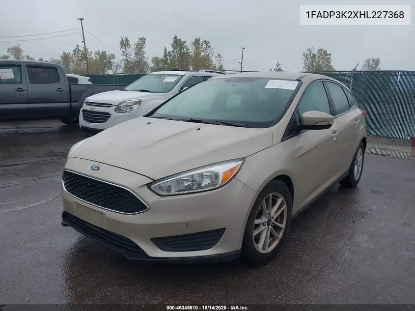 2017 FORD FOCUS VIN 1FADP3K2XHL227368 — фото 2