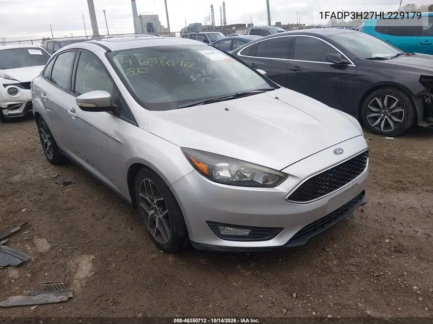 FORD FOCUS 2017, VIN 1FADP3H27HL229179