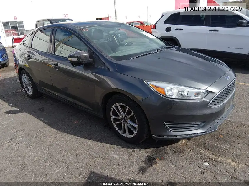 FORD FOCUS 2017, VIN 1FADP3F27HL297209