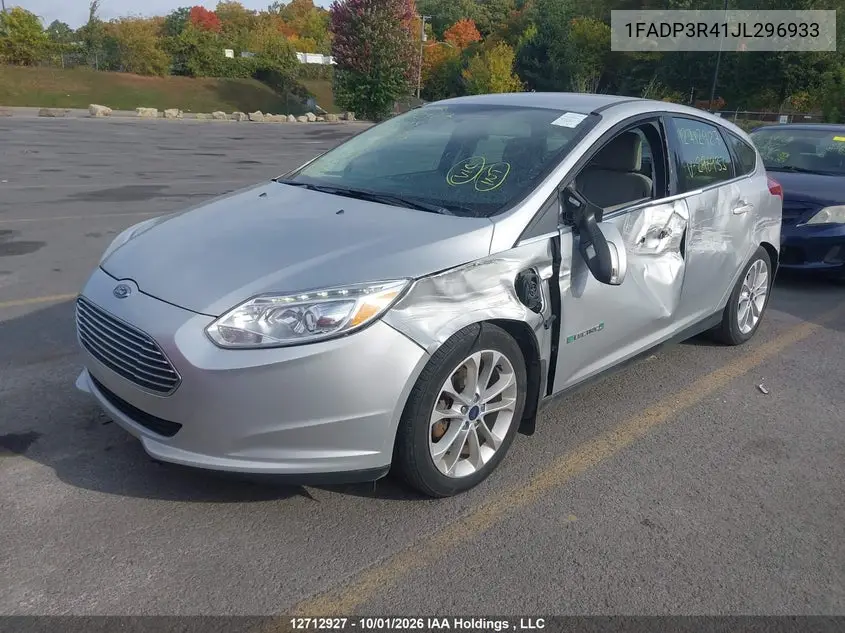 2018 FORD FOCUS VIN 1FADP3R41JL296933 — фото 2