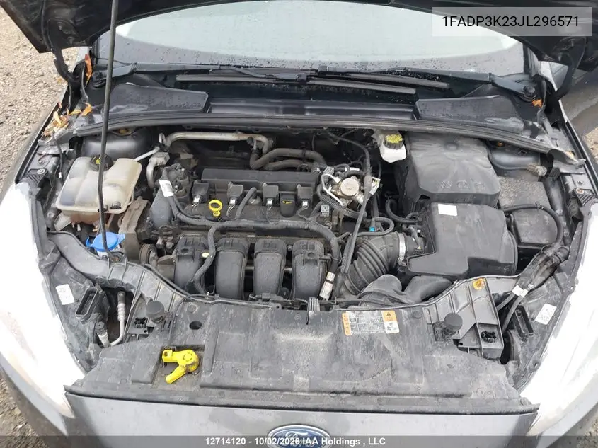 2018 FORD FOCUS VIN 1FADP3K23JL296571 — фото 10