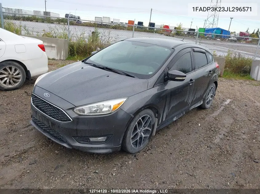 2018 FORD FOCUS VIN 1FADP3K23JL296571 — фото 2