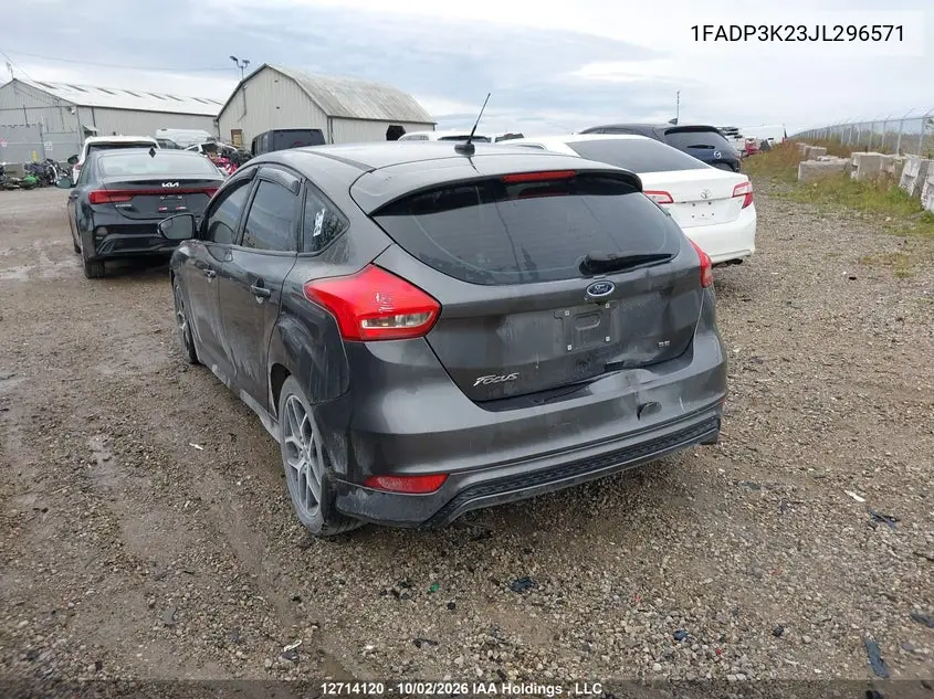 2018 FORD FOCUS VIN 1FADP3K23JL296571 — фото 3