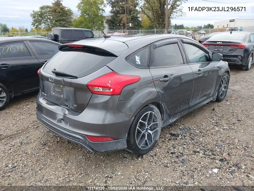 2018 FORD FOCUS VIN 1FADP3K23JL296571 — фото 4