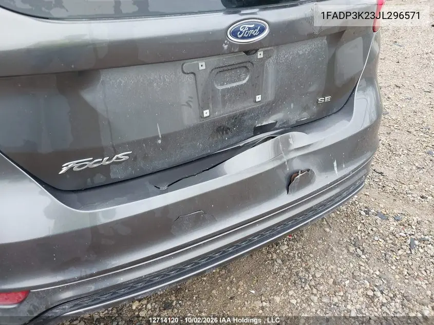 2018 FORD FOCUS VIN 1FADP3K23JL296571 — фото 6
