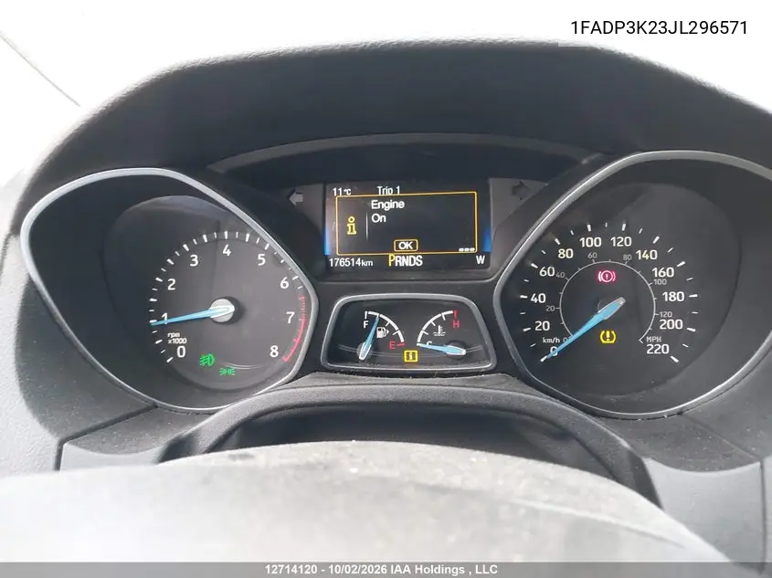 2018 FORD FOCUS VIN 1FADP3K23JL296571 — фото 7