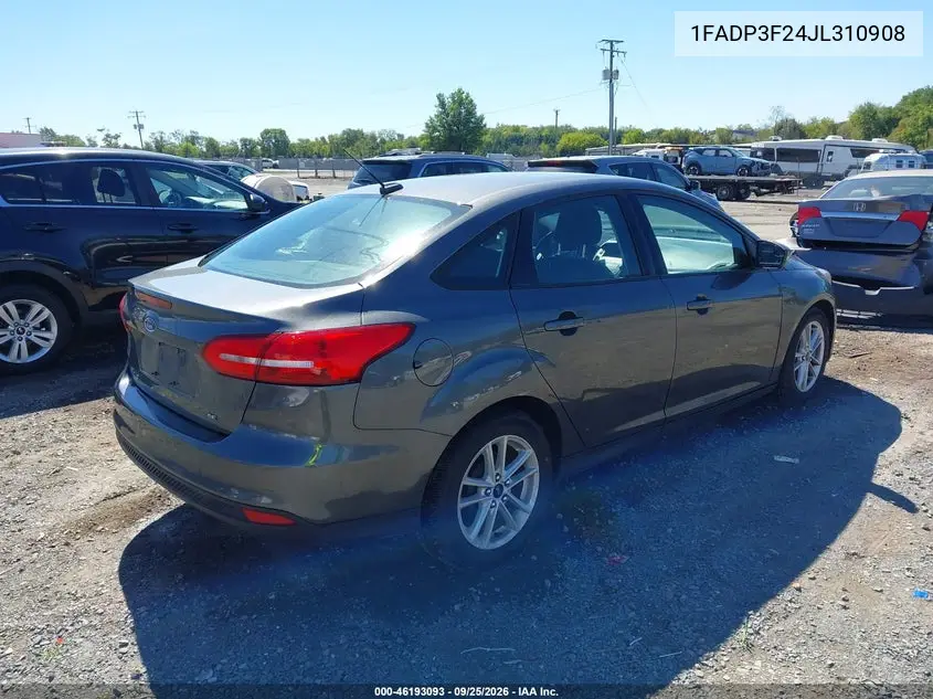 2018 FORD FOCUS VIN 1FADP3F24JL310908 — фото 4
