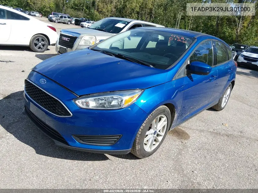 2018 FORD FOCUS VIN 1FADP3K29JL301000 — фото 2