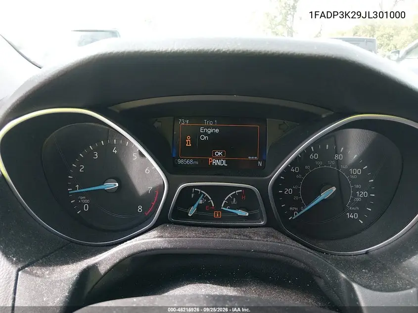 2018 FORD FOCUS VIN 1FADP3K29JL301000 — фото 7