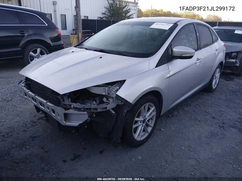 2018 FORD FOCUS VIN 1FADP3F21JL299172 — фото 2