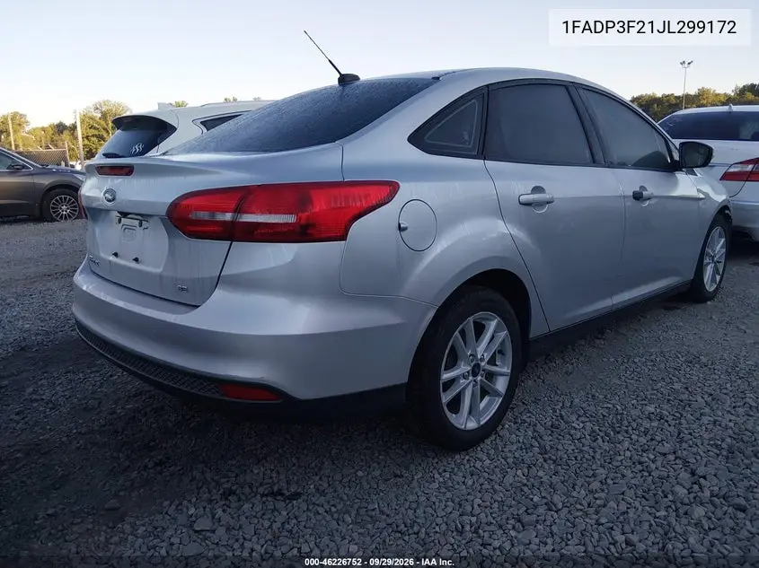 2018 FORD FOCUS VIN 1FADP3F21JL299172 — фото 4