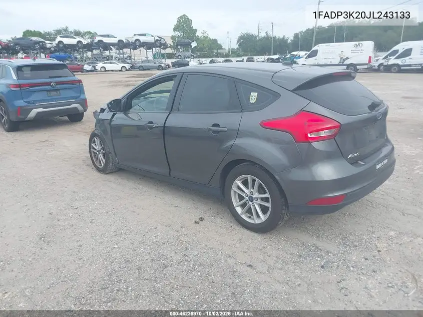 2018 FORD FOCUS VIN 1FADP3K20JL243133 — фото 3