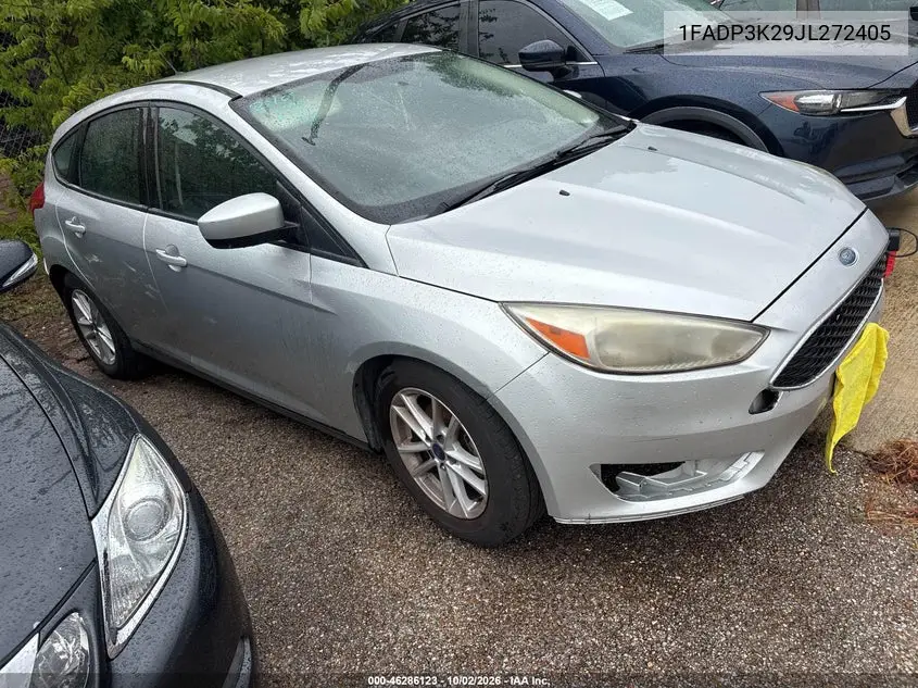 FORD FOCUS 2018, VIN 1FADP3K29JL272405