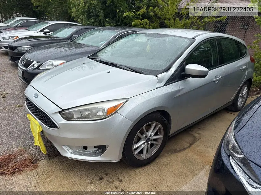 2018 FORD FOCUS VIN 1FADP3K29JL272405 — фото 2