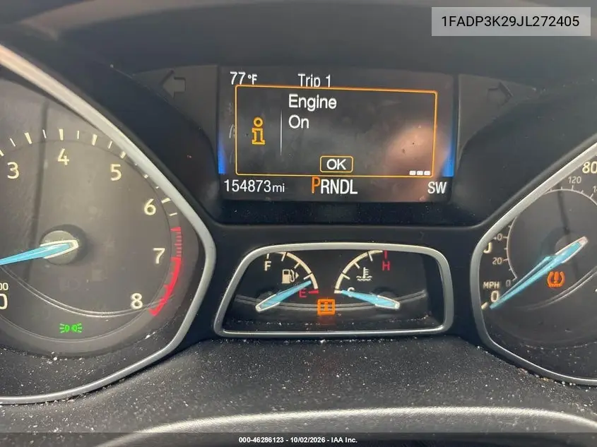 2018 FORD FOCUS VIN 1FADP3K29JL272405 — фото 7