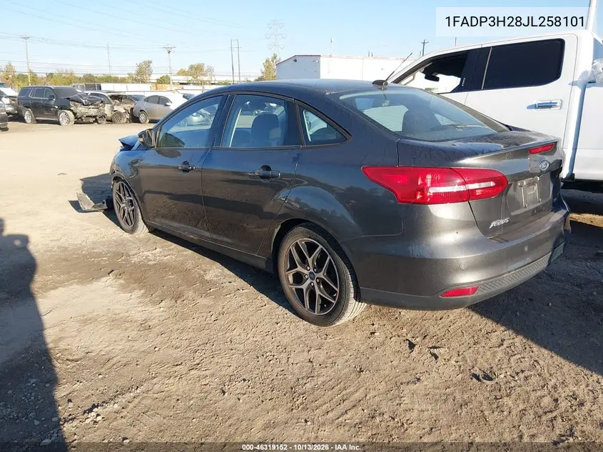 2018 FORD FOCUS VIN 1FADP3H28JL258101 — фото 3