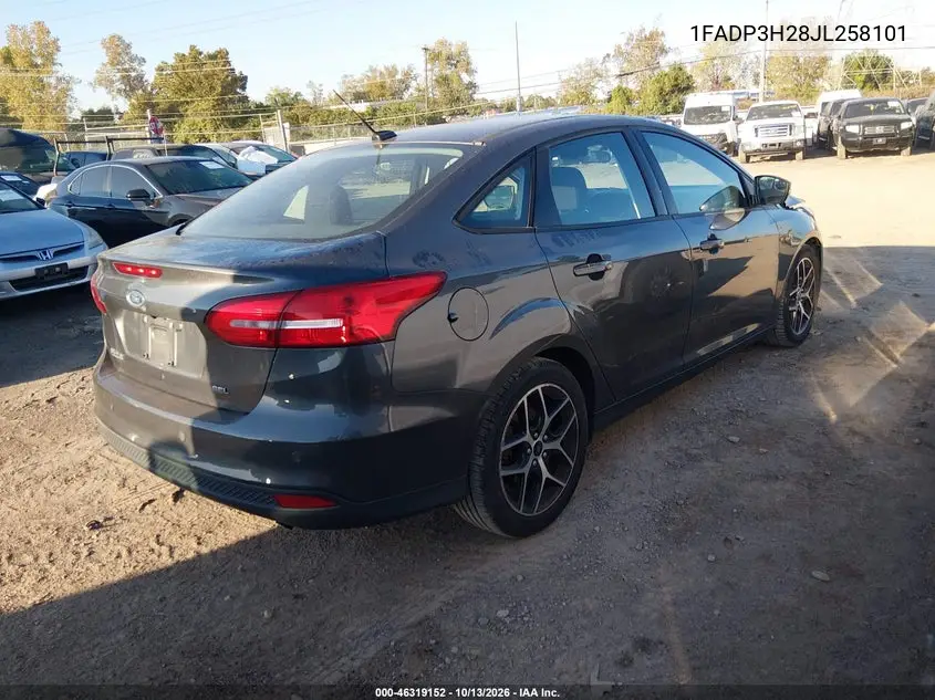 2018 FORD FOCUS VIN 1FADP3H28JL258101 — фото 4