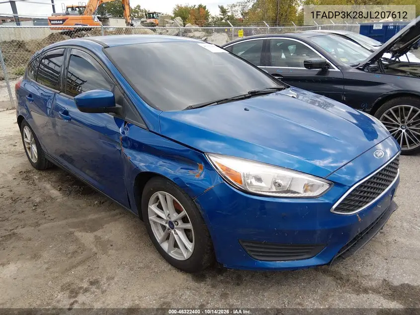 FORD FOCUS 2018, VIN 1FADP3K28JL207612