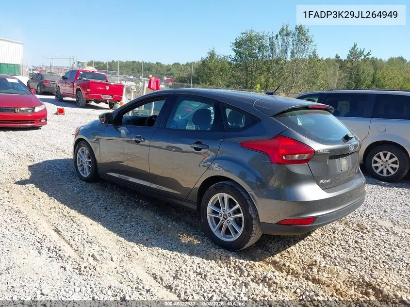 2018 FORD FOCUS VIN 1FADP3K29JL264949 — фото 3