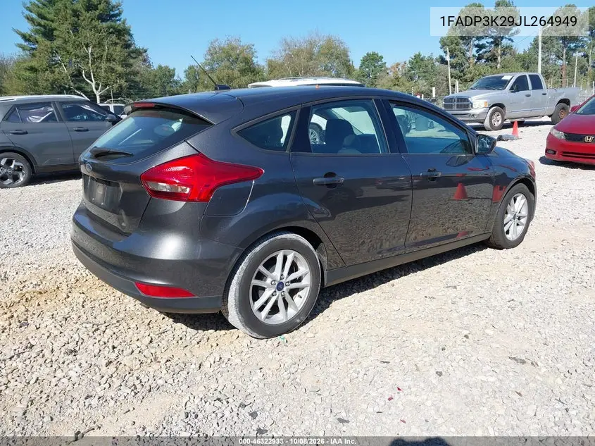2018 FORD FOCUS VIN 1FADP3K29JL264949 — фото 4